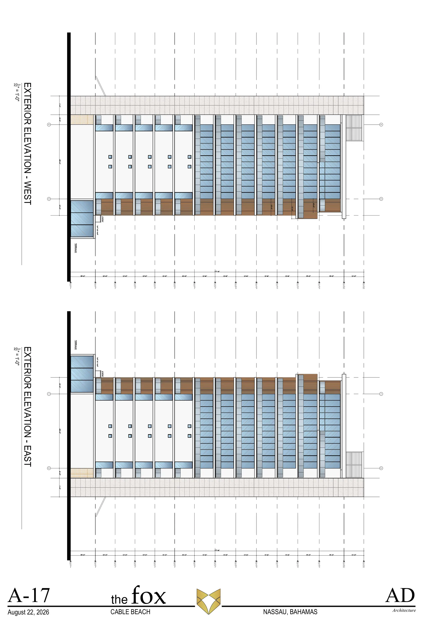 A-17 — East & West Elevations
